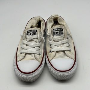 Converse All Star White Slip on Sneakers size 6